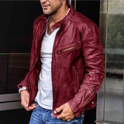 Steve - Stylische und wetterfeste Herren-Lederjacke