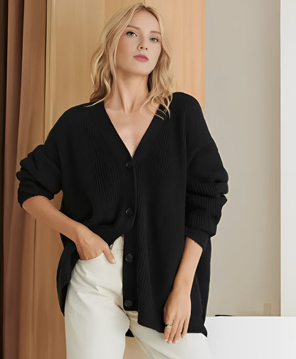 Sofia - Lässiger Oversize-Strickcardigan aus Kaschmir für Damen