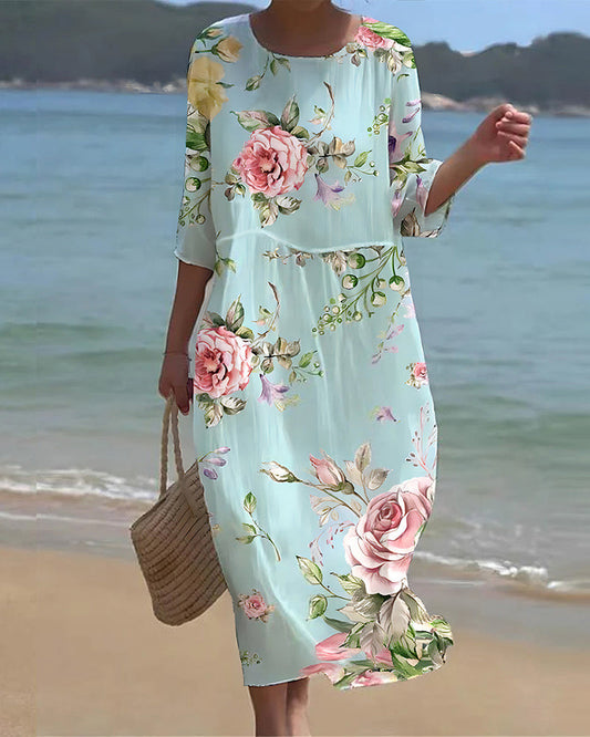 Leilani - Elegantes Blumenkleid, Damen & Sommer