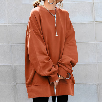 Andrina - Oversized-Pullover mit Rundhalsausschnitt für Damen
