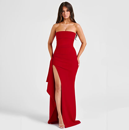 Camille - Elegantes trägerloses Maxikleid für Damen