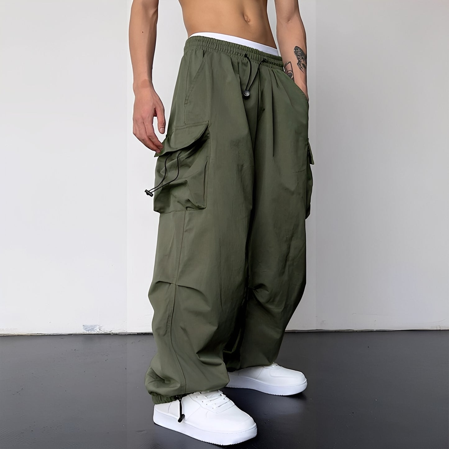 Kaleb - Stilvolle Baggy-Cargohose für Herren