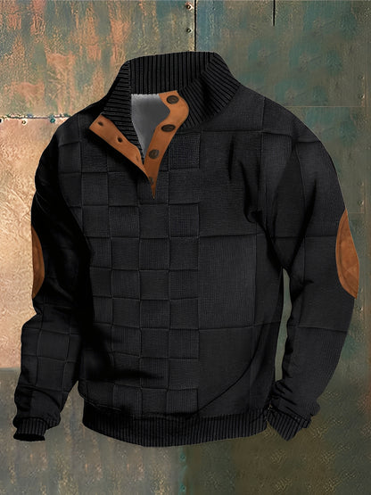 Hugh - Retro-Strickpullover mit Rollkragen aus Kaschmir für Herren