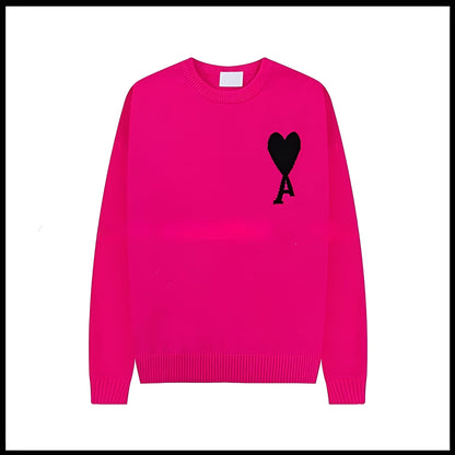 Aurélia - Damenpullover mit herzförmigem Strickdesign