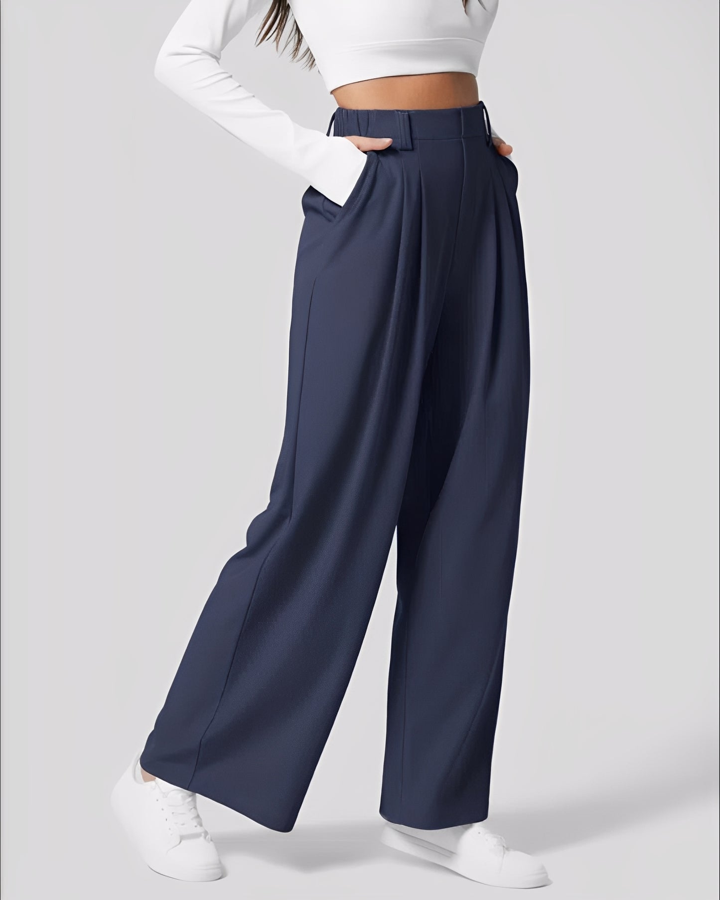 Montana - Elastische gerade Hose für Damen