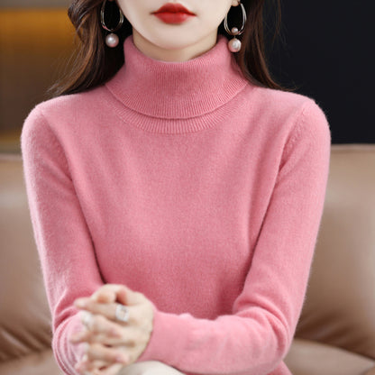 Veronica - Lässiger Rollkragenpullover mit Reverskragen für Damen