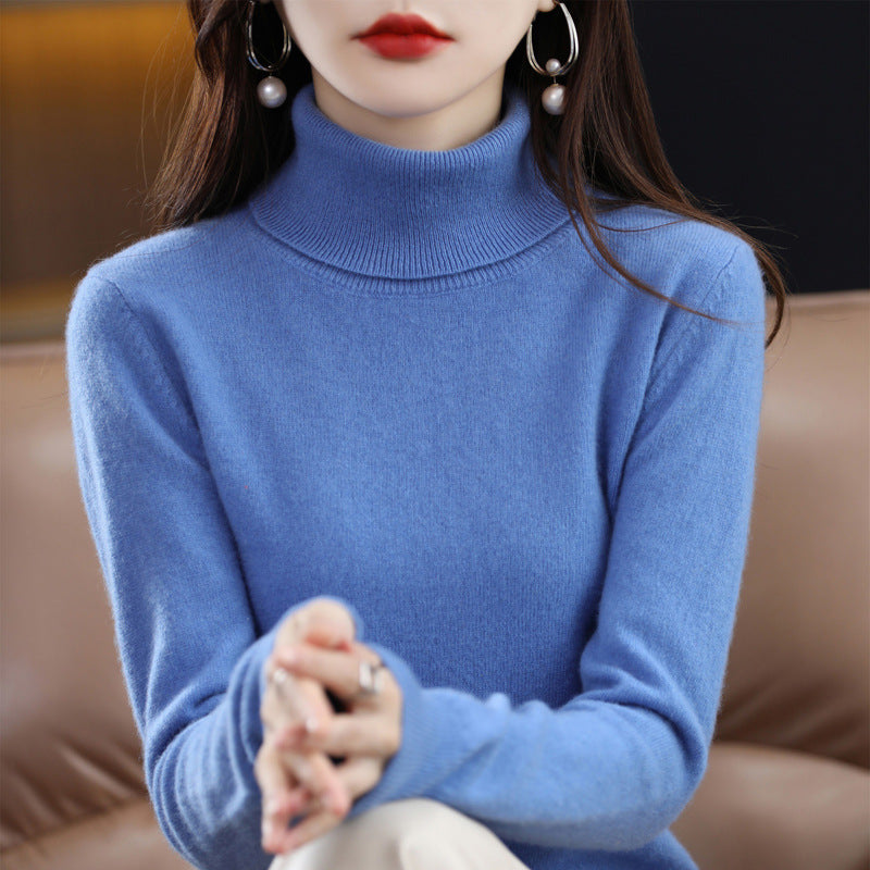 Veronica - Lässiger Rollkragenpullover mit Reverskragen für Damen