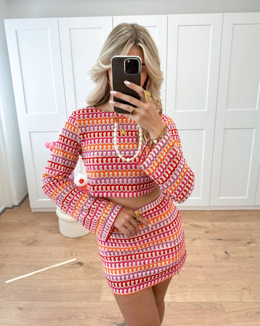 Giada – Set Crop Top und Minirock
