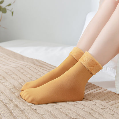 Gloria - Warme Samt-Schneesocken für Damen