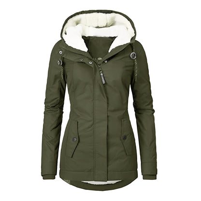Melba - Warme, wasserdichte Jacke mit Kapuze für Damen