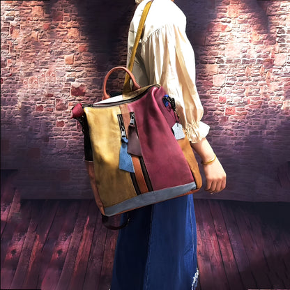 Alayna - Klassischer Lederrucksack für Damen
