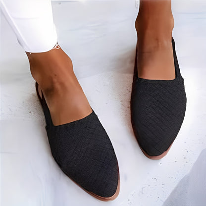 Dolores - Lässige geflochtene Leder-Flatsandalen für Damen