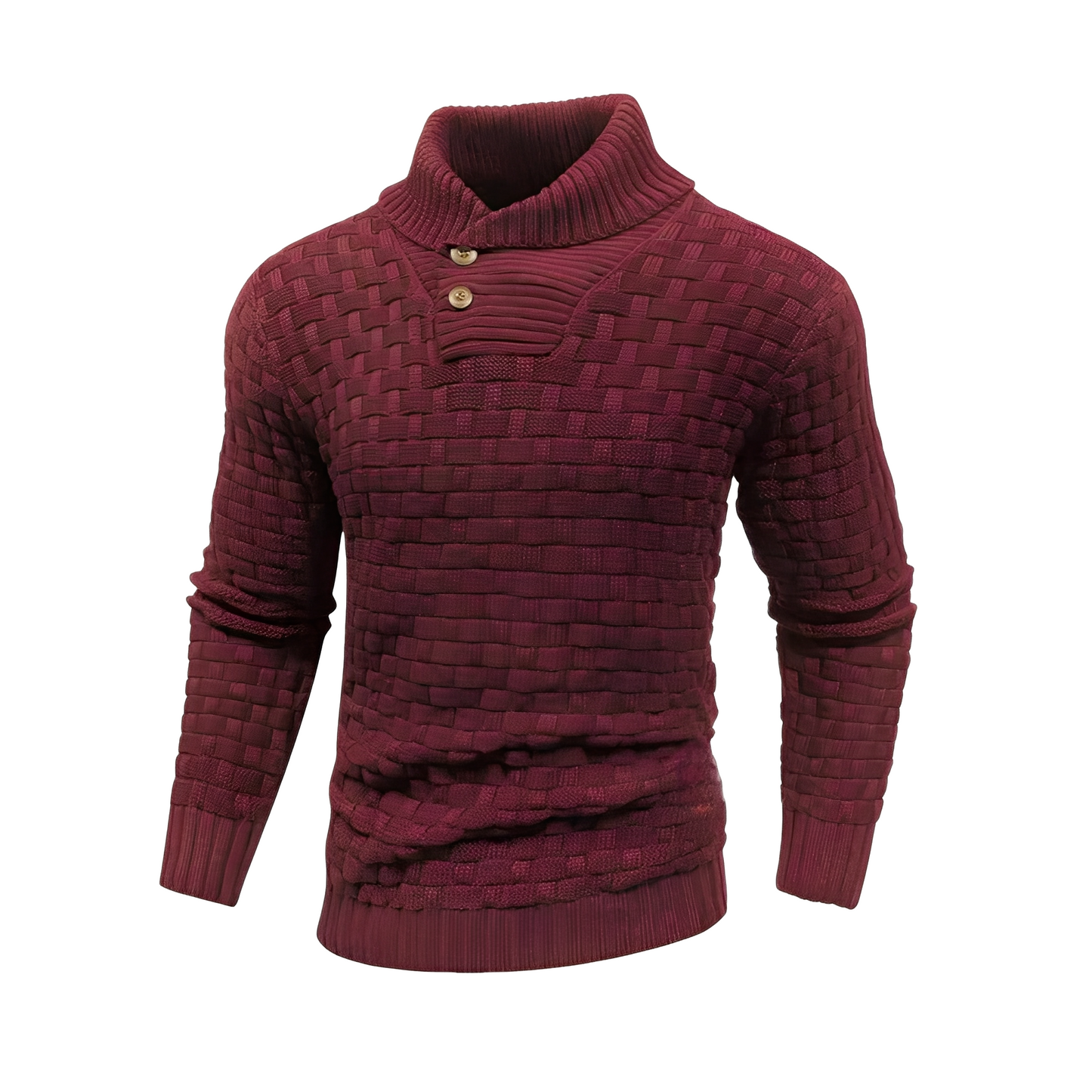 Branson - Lässiger Strickpullover mit hohem Kragen für Herren