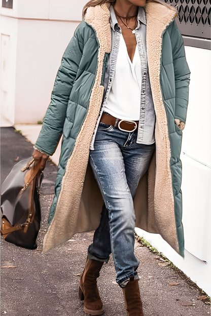 Carina - Eleganter Parka-Mantel mit Kapuze für Damen