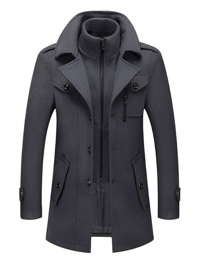Gareth - Eleganter zweilagiger Trenchcoat für Herren
