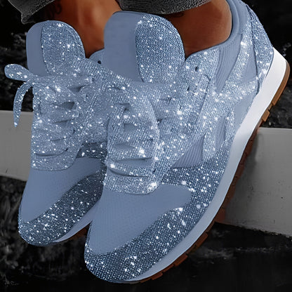 Kaycee - Glitzernde, lässige Muffin-Sneaker für Damen
