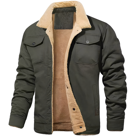 Dillon - Lässige Jacke aus Fleece-Twill für Herren