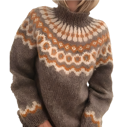 Charlee - Warmer, locker geschnittener Rollkragenpullover für Damen