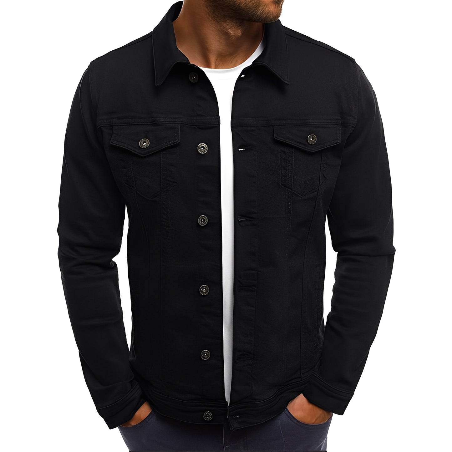 Steven - Stilvolle Jeansjacke mit Taschen für Herren