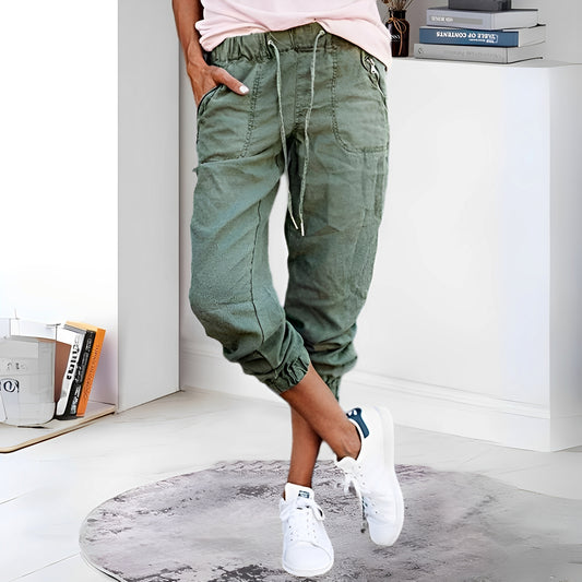 Evalyn - Stilvolle elastische Cargohose für Damen
