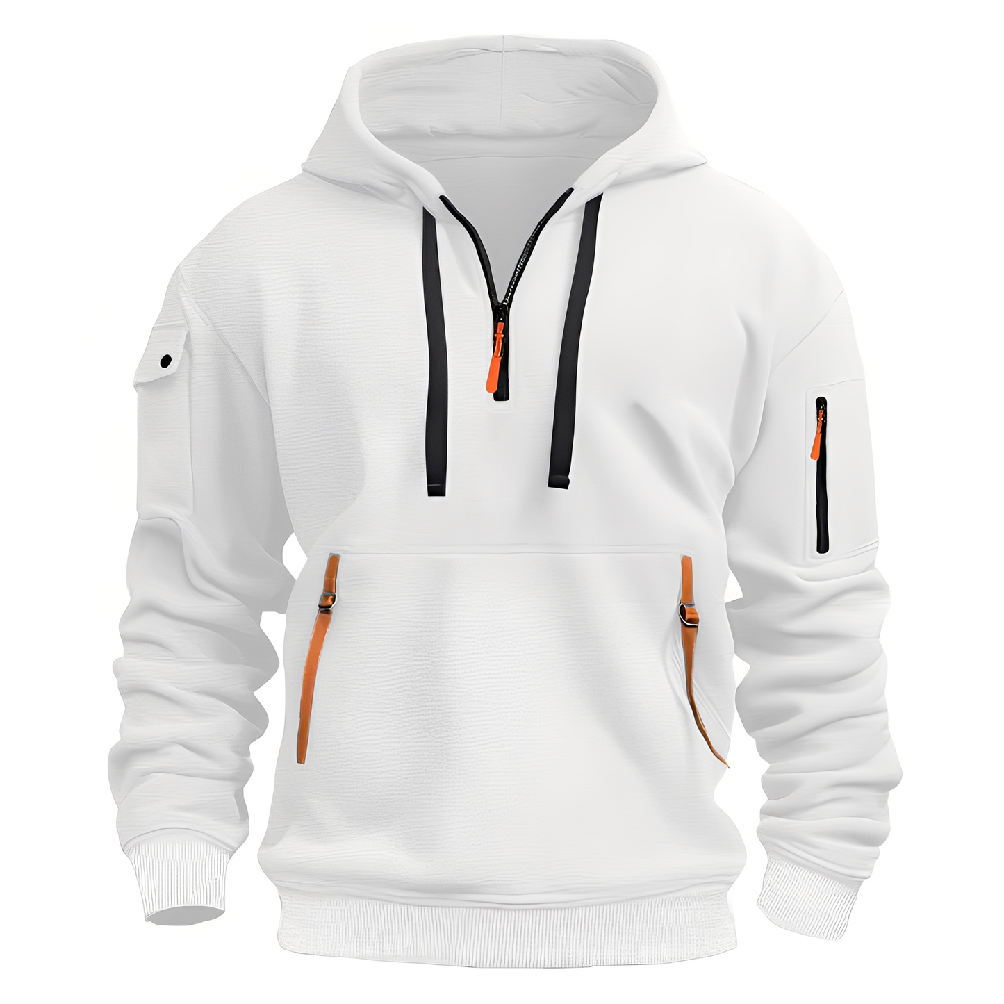 Burton - Lockerer Hoodie mit halbem Reißverschluss für Herren