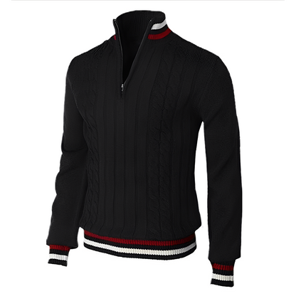 Zavier - Moderner Pullover mit hohem Kragen für Herren