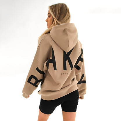 Yvette - Locker sitzender Hoodie mit stylischem Print für Damen