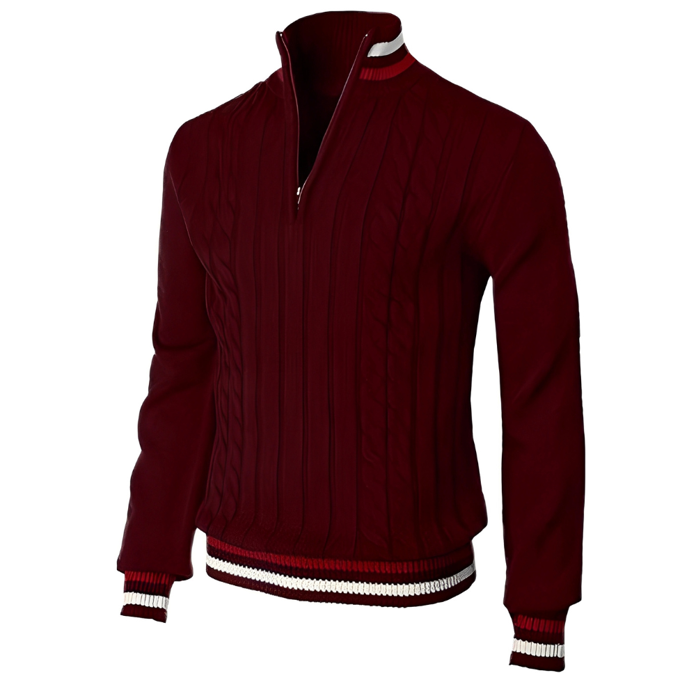 Derick - Moderner Pullover mit Reißverschluss für Herren