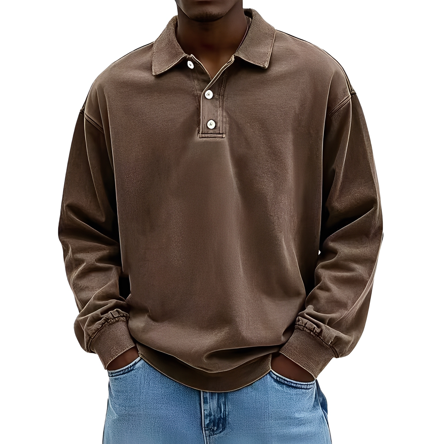 Chris - Klassisches dickes Langarmshirt für Herren