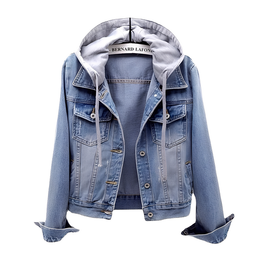 Karolyn - Stilvolle Jeansjacke mit Kapuze für Damen