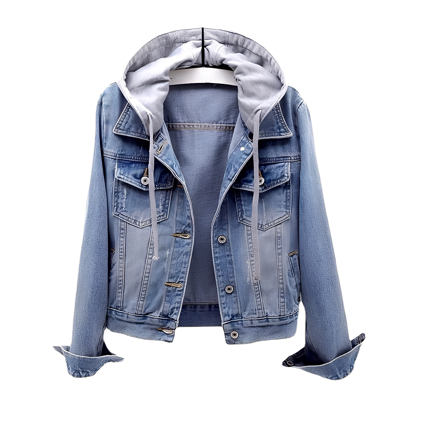 Karolyn - Stilvolle Jeansjacke mit Kapuze für Damen
