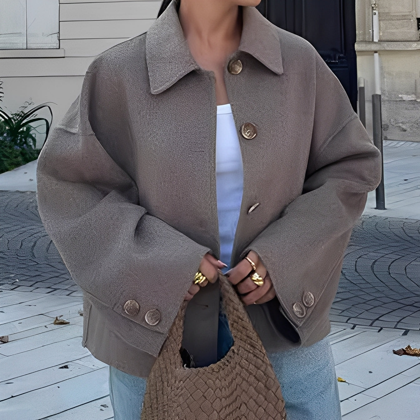 Patricia - Stilvolle Jacke mit lockerem Revers für Damen