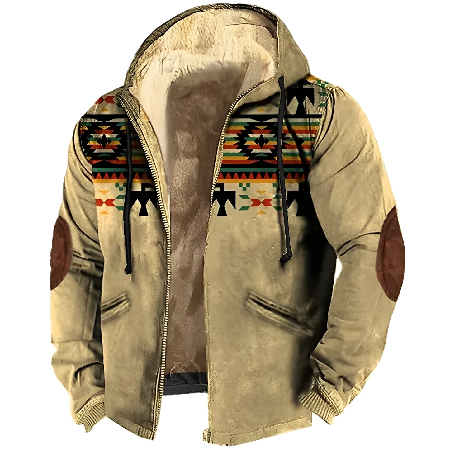 Terrance - Kapuzenjacke im Tribal-Stil für Herren