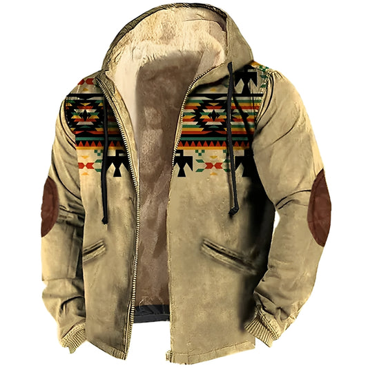 Terrance - Kapuzenjacke im Tribal-Stil für Herren