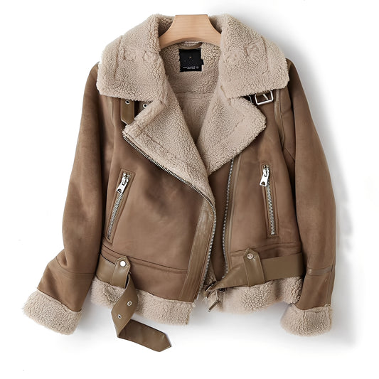 Serrena - Warme, weiche Lederjacke für Damen