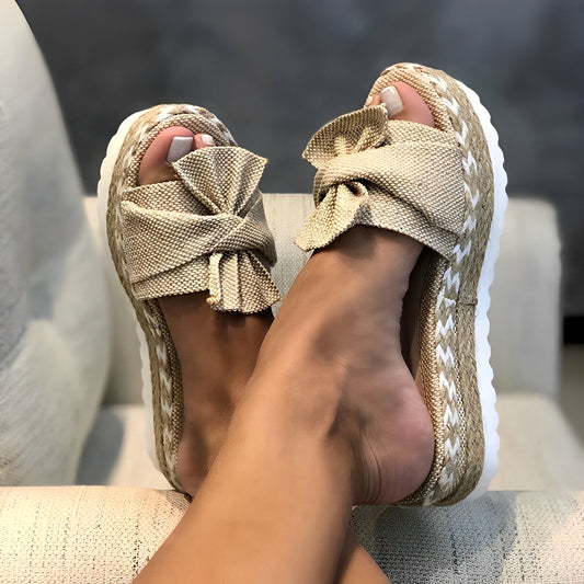 Arleen - Lässige Sandalen mit Schleife für Damen