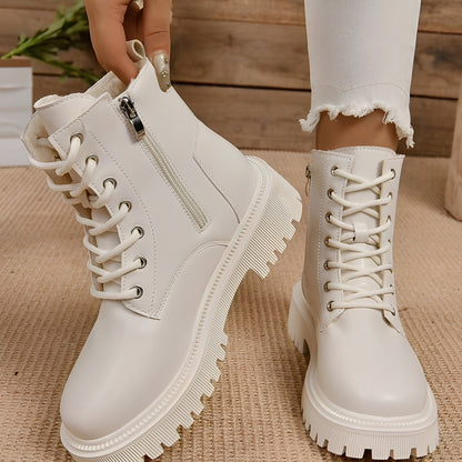 Haylie - Stilvolle, mit Fleece gefütterte Martin-Stiefel für Damen