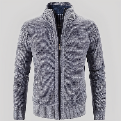 Kelvin - Schlichte Strickjacke mit Reißverschluss für Herren