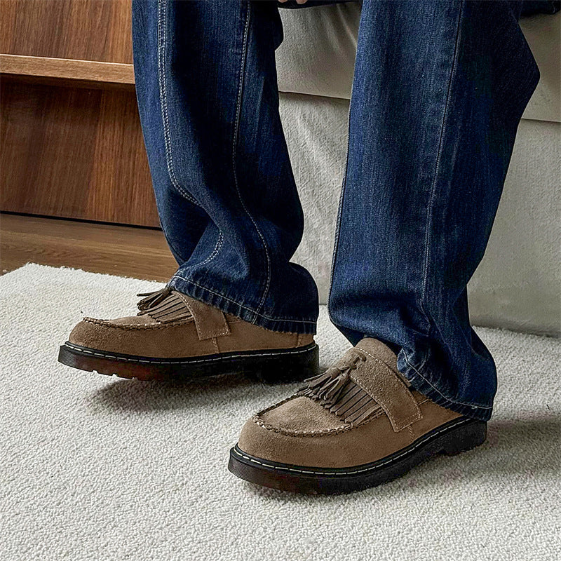 Milton - Moderne Wildleder-Slipper mit Quasten für Herren