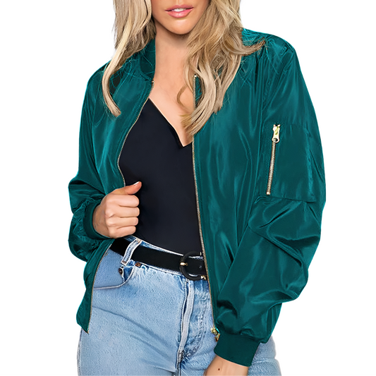Vanessa - Stilvolle Bomberjacke mit Reißverschluss für Damen