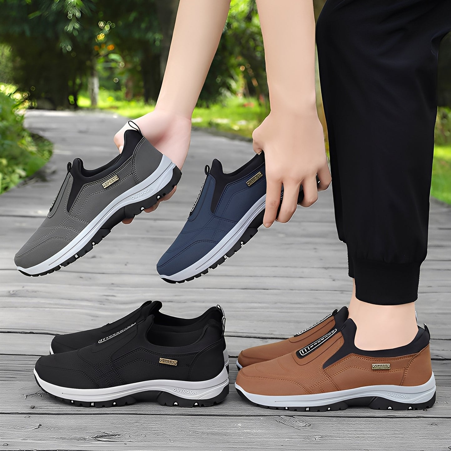 Cyril - Bequeme Freizeitschuhe aus Mesh für Herren