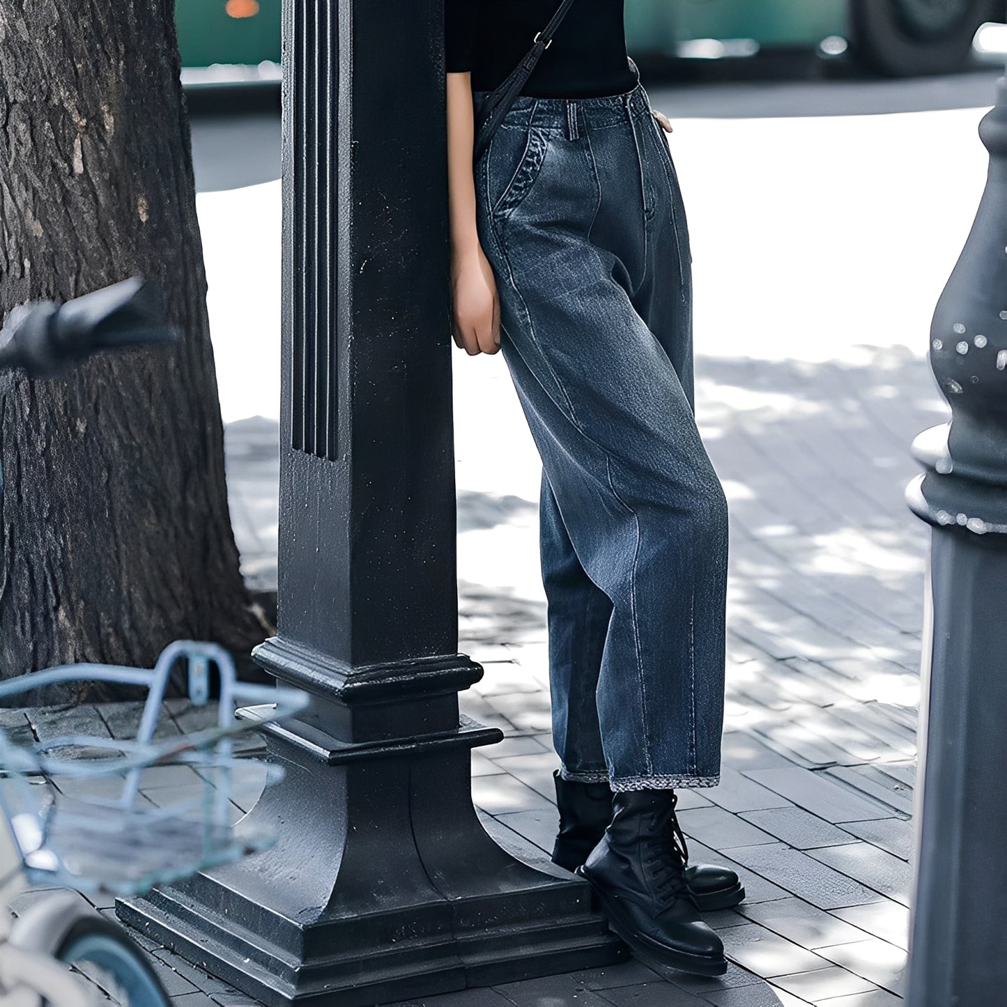 Shirlee - Stilvolle Denim-Hose mit hoher Taille für Damen