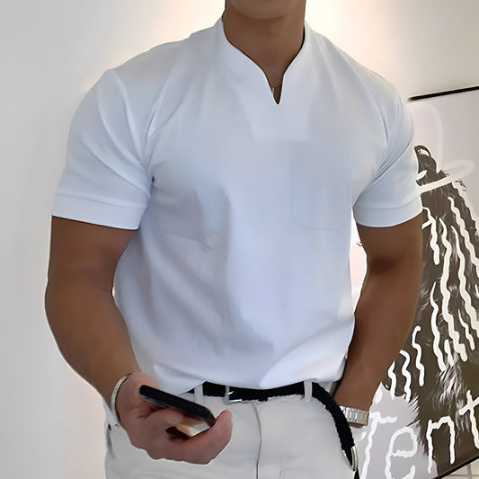 Dylan - Tailliertes kurzärmeliges Businesshemd für Herren