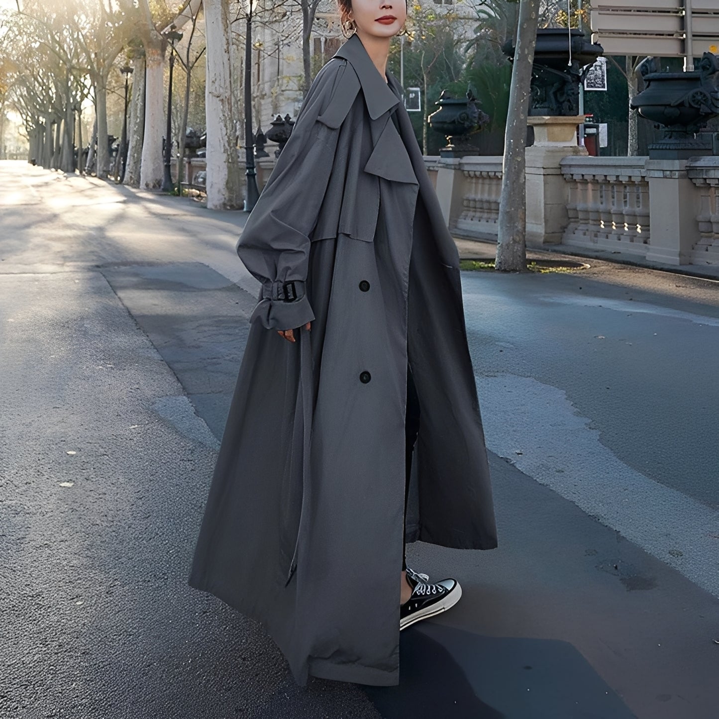 Dorothy - Stilvoller Oversize-Trenchcoat für Damen