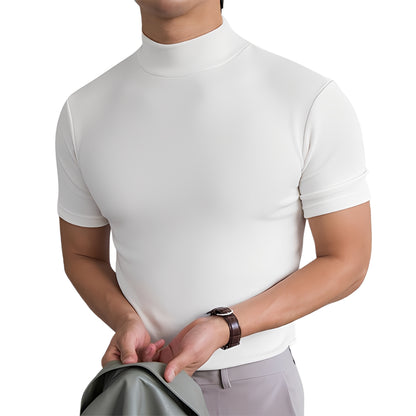 Terence - Lässiges Slim-Fit-Hemd mit hohem Kragen für Herren