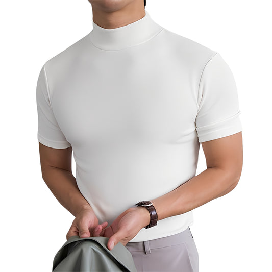 Terence - Lässiges Slim-Fit-Hemd mit hohem Kragen für Herren