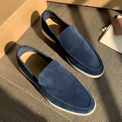 Dominick - Flache Wildleder-Loafer für Herren