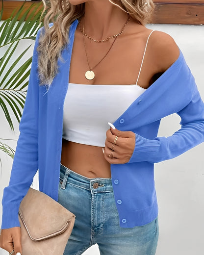 Meryl - Eleganter Cardigan mit Knopfleiste für Damen