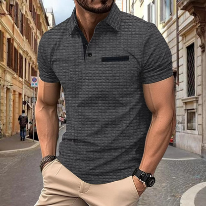 Kohen - Sommer-Poloshirt mit Herrenknopf