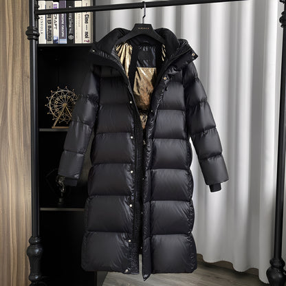 Mildred - Lässige lange Daunenjacke für Damen